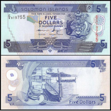 Соломонові о-ва Solomon 5 dollars 2006 p26 і їхати UNC
