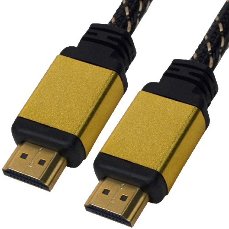 Шнур HDMI (штекер-штекер), v.1.3, “позолочений“, діам.-8 мм, з фільтрами, у блістері, 3 м, COMP