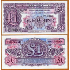 British Armed Forces Британська Армія - 1 Pound 1948 2nd series M22a UNC