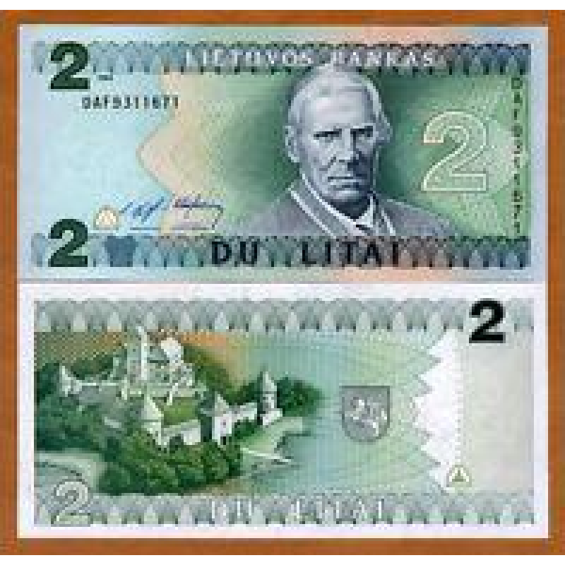 Литва/Lithuania 2 Litai 1994 Pick 54a UNC Литва/Lithuania 2 Litai 1994 Pick 54a UNC