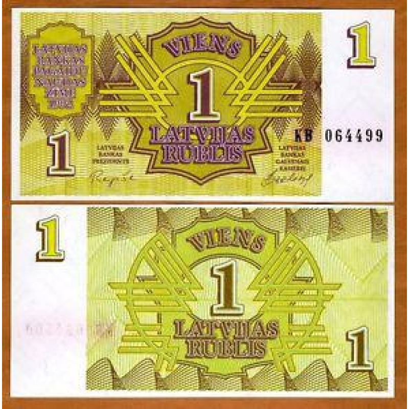 Латвія / Latvia 1 Rublis 1992 Pick 35 UNC Латвія / Latvia 1 Rublis 1992 Pick 35 UNC