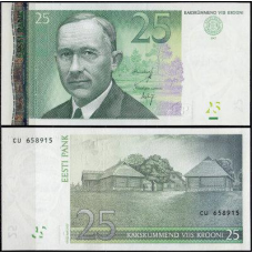 Естонія, Estonia, 25 Крон 2007 UNC