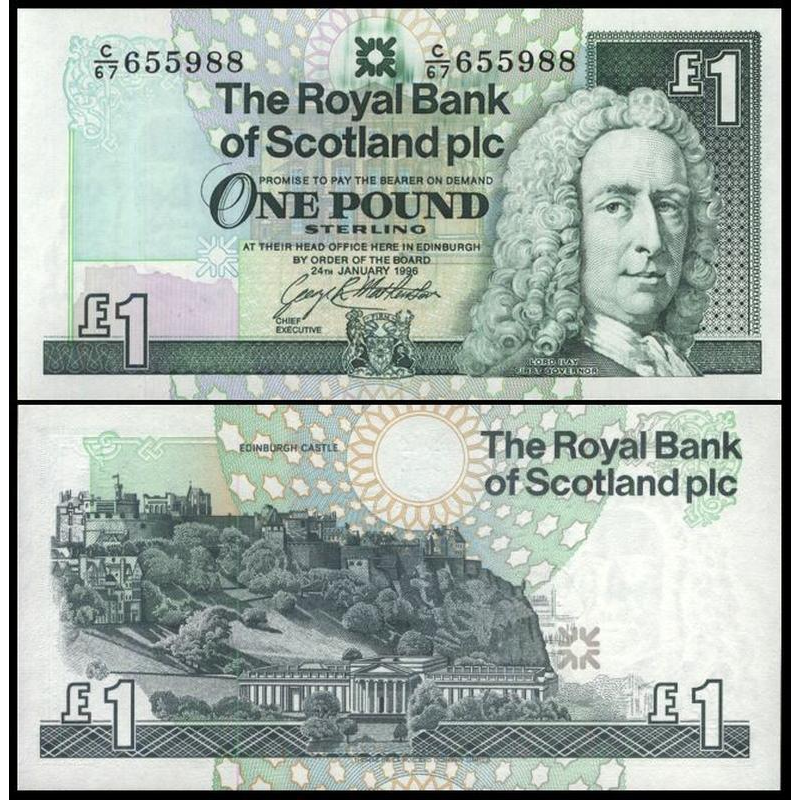 Шотландія / Scotland 1 Pound 2016 Pick 351e UNC