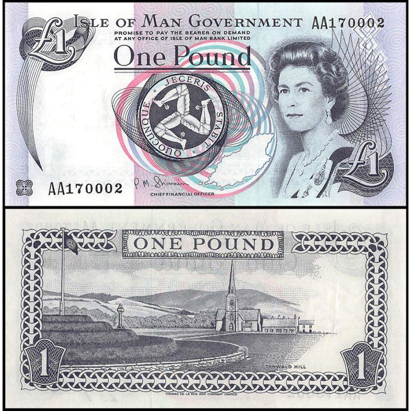 Острів Мен / Isle of Man 1 Pound 1983 Pick 40d DIAMOND Острів Мен / Isle of Man 1 Pound 1983 Pick 40d DIAMOND