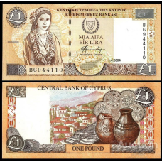 Кіпр / Cyprus 1 Pound 2004 Pick 60d UNC