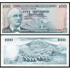 Ісландія / Islands 100 крон 1961 Pick 44 UNC