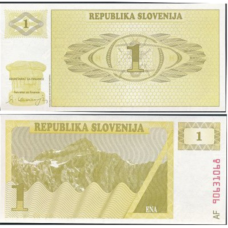 Словенія 1 толар 1990 UNC Словенія 1 толар 1990 UNC