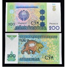 Узбекистан / Uzbekistan 200 Sum 1997 Pick 80 UNC
