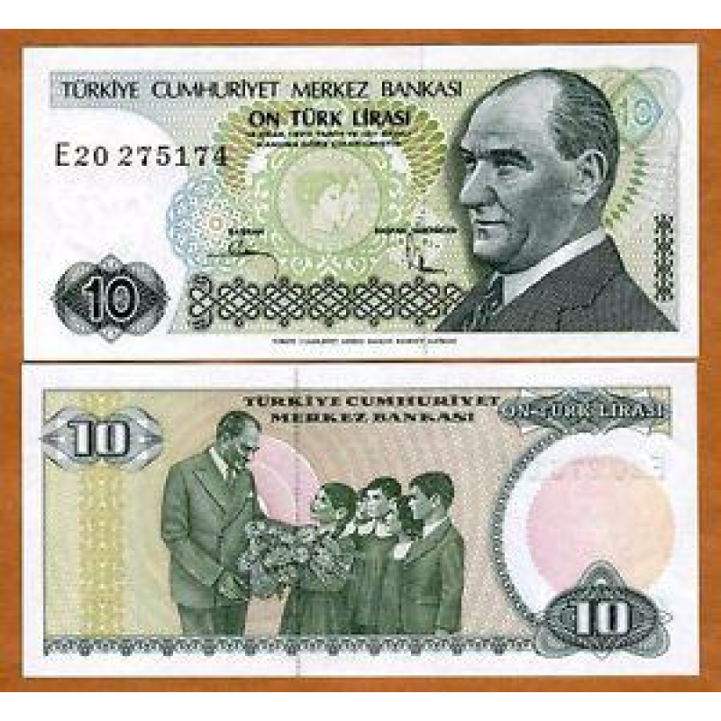 Туреччина / Turkey 10 lira 1970(1982) Pick 193 UNC Туреччина / Turkey 10 lira 1970(1982) Pick 193 UNC