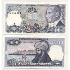 Туреччина/Turkey 1000 Lira (1986) P196 UNC