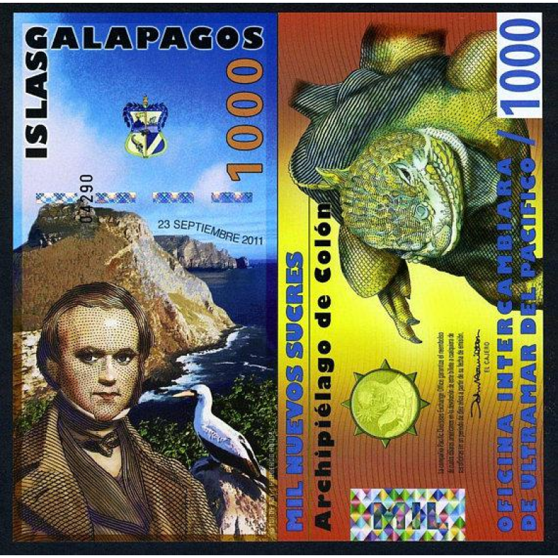 Galapagos Islands Галапагоси -1000 Nuevos Sucres 2011 UNC Galapagos Islands Галапагоси -1000 Nuevos Sucres 2011 UNC