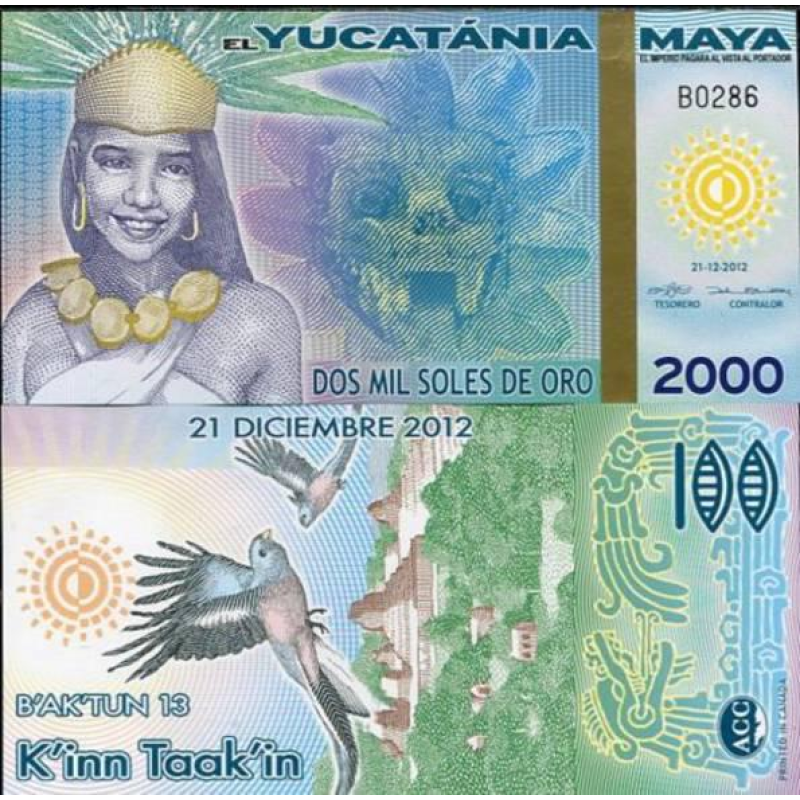 Yucatаnia / Юкатан - 2000 Soles de Oro 2012 - UNC