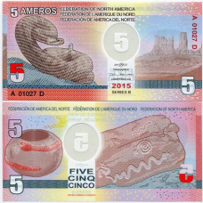North America Північна Америка - 5 Ameros 2015 UNC
