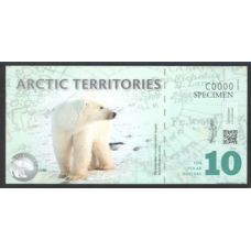 Арктика / Arctic terr. 10 dollars 2010 UNC ЗРАЗОК