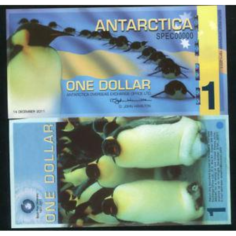 Антарктика / Antarctica 1 dollar 2011 UNC Антарктика / Antarctica 1 dollar 2011 UNC