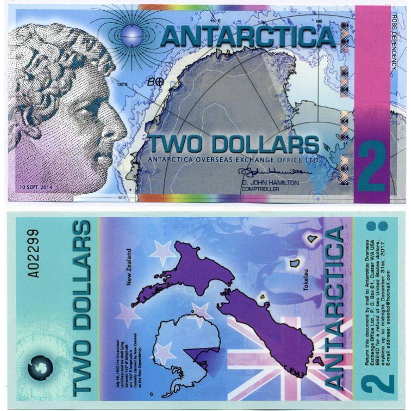 Антарктика / Antarctica 3 dollar 2008 UNC Антарктика / Antarctica 3 dollar 2008 UNC