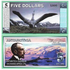 Antarctica / Антарктика - 5 Dollars 2001 - UNC