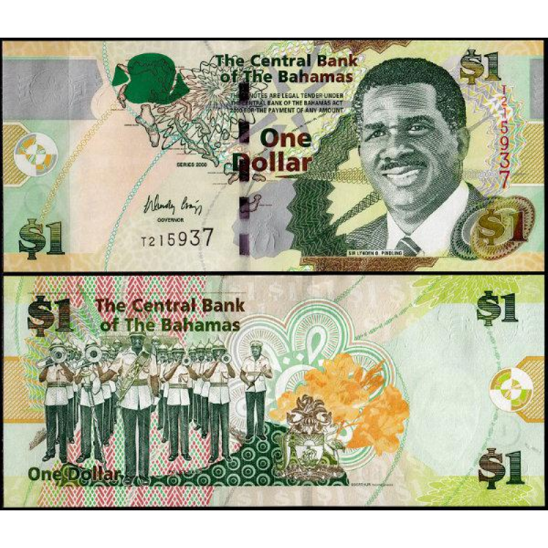 Багами / Bahamas 1 dollar 2008 Pick 71 UNC