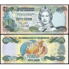 Багами / Bahamas 1/2 dollars 2001 Pick 68 UNC