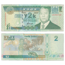 Фіджі / Fiji Islands 2 Dollars 2000 Pick 102a UNC