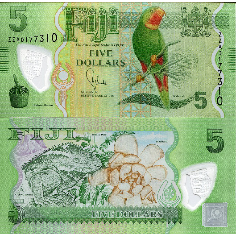 Фіджі/Fiji Islands 5 Dollars (2013) Pick 115 UNC серія ZZ