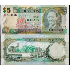 Барбадос / Barbados 5 Dollars 2012 Pick 67c UNC
