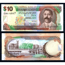 Барбадос / Barbados 10 Dollars 2012 P68 UNC