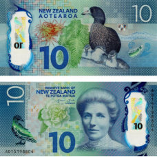 НОВА ЗЕЛАНДІЯ. 10 доларів 2015р. (P-192). UNC!