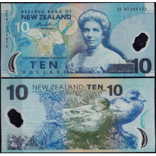 New Zealand, Нова Зеландія - 10 dollars / доларів 2013 UNC Pick 186c