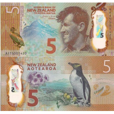 Нова Зеландія / New Zealand 5 Dollars (2015) Pick NEW UNC