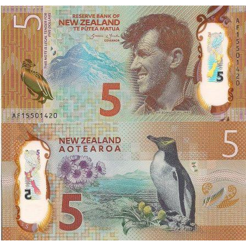 Нова Зеландія / New Zealand 5 Dollars (2015) Pick NEW UNC Нова Зеландія / New Zealand 5 Dollars (2015) Pick NEW UNC