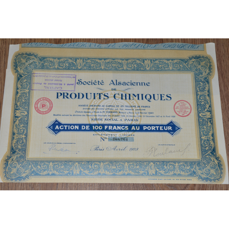 Акція. Франція. 1928 рік (66) Акція. Франція. 1928 рік (66)