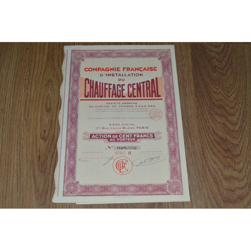 Акція. Франція. 1929 рік (62) Акція. Франція. 1929 рік (62)