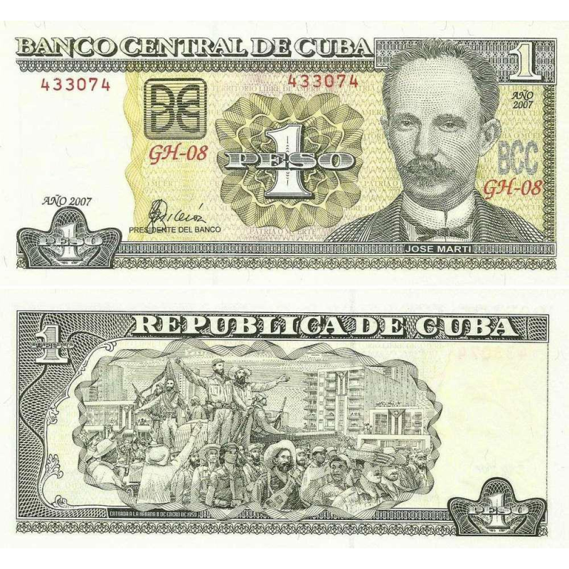 Куба/Cuba 1 Peso 2016 UNC
