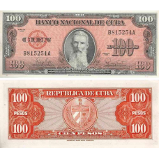 Куба / Cuba 100 pesos 1959 Pick 93a UNC