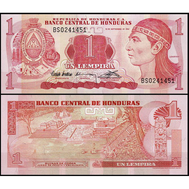 Гондурас Honduras - 1 Lempira 1992 UNC Гондурас Honduras - 1 Lempira 1992 UNC