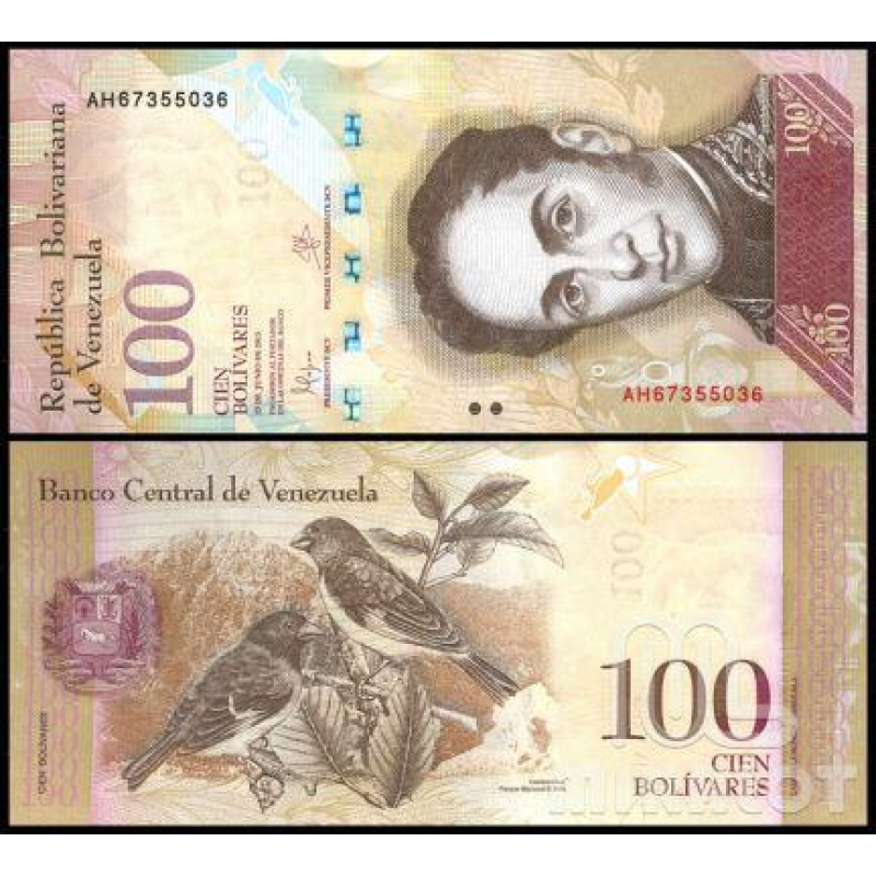 Venezuela Венесуела - 100 Bolivares 2012 UNC Venezuela Венесуела - 100 Bolivares 2012 UNC