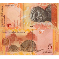 Венесуела / Venezuela 5 bolivares 2007 Pick 89 UNC