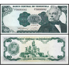 Venezuela Венесуела - 20 Bolivares 1992 UNC