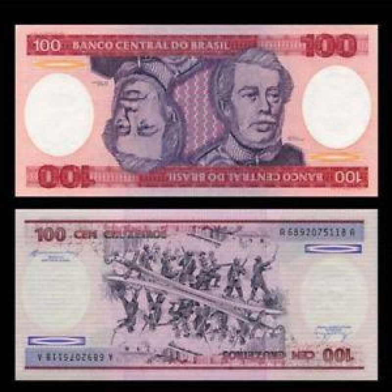 Бразилія / Brasil 100 Cruzeiros Pick 198b 1984 UNC