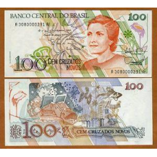 Бразилія / Brasil 100 Cruzados Novos Pick 220a 1989 UNC