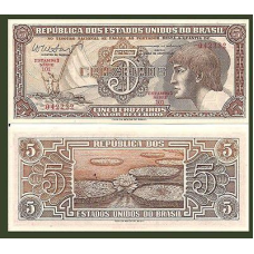 Бразилія/Brazil 5 Cruzeiros (1961-62) Pick166a UNC