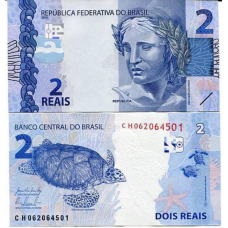 Бразилия/Brazil 2 Reais 2010 UNC