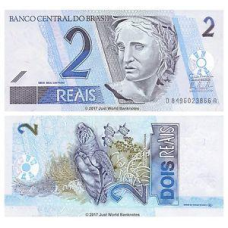 Бразилия/Brazil 2 Reais 2001 UNC