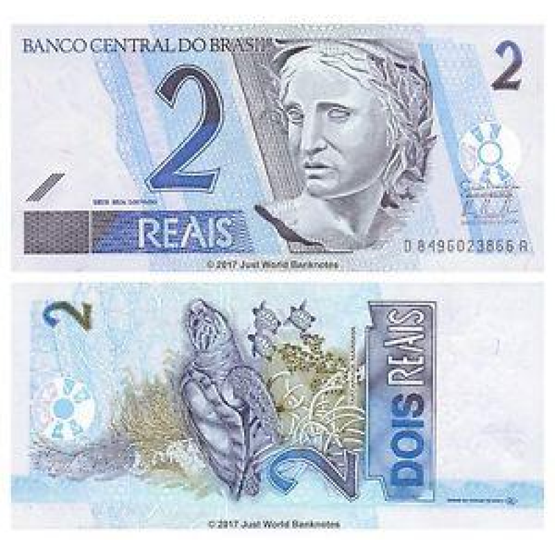 Бразилия/Brazil 2 Reais 2001 UNC