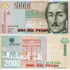 Колумбія / Colombia 2000 pesos 2012 UNC