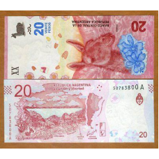 Аргентина / Argentina 20 Pesos (2017) Pick UNC