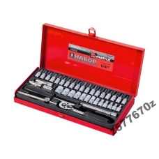 Набір слюсарно-монтажний з квадратом 1/4“, 38 предм. MATRIX MASTER
