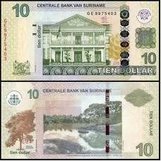 Сурінам / Suriname 10 dollars 2010 Pick 163 UNC