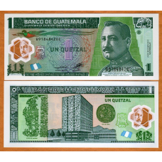 Guatemala Гватемала - 1 Quetzal 2012 UNC polymer